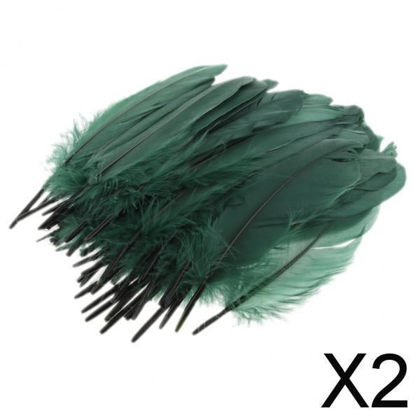 Plumas de bricolaje para manualidades.,Plumas de Ganso Naturales,Adornos de plumas para decoración del hogar,Centros de mesa para bodas Decoración del hogar,Plumas de atrapasueños de 2 piezas