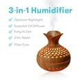 thumbnail image 2 of DAKIMOE Humidifier for Room Cool Mist Humidifier 300 ML Vaporizer Mini Humidifier for Bedroom with Night Light USB Charge Flower Vase Shape, 2 of 6
