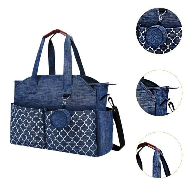 Bolsa de pañales, bolso de hombro para mamá, bolso de mano