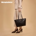 thumbnail image 5 of Montana West Tote Bags for Women Purses and Ladies Handbags Medium Size Shoulder Bags with Zipper, Black, 5 of 7