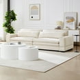 thumbnail image 5 of Kevinplus Mid-Century Sofa Couch Modern Upholstered Couch for Livingroom,Bedroom, Apartment, Home Office Beige, 5 of 9
