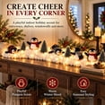 thumbnail image 6 of Clearance Penguin Christmas Stair Snow Decor with Warm Glow Lighted Xmas Figurine Decor for Home, 6 of 7