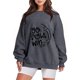 thumbnail image 1 of Gibobby Sudadera oversize mujer Sudadera con cuello redondo para mujer(Gris,XG), 1 of 4