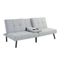 thumbnail image 4 of Serta Landry Modern Convertible Sofa, Light Gray Fabric, 4 of 15