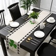 thumbnail image 6 of St Patrick Table Runner 71 inches Long St.Patrick''s Day Lucky Shamrock Gnomes Green Buffalo Plaid Kitchen Table Runner for Dining Table linen table runners for Party Home Decoration 13.8 x71 inch, 6 of 6