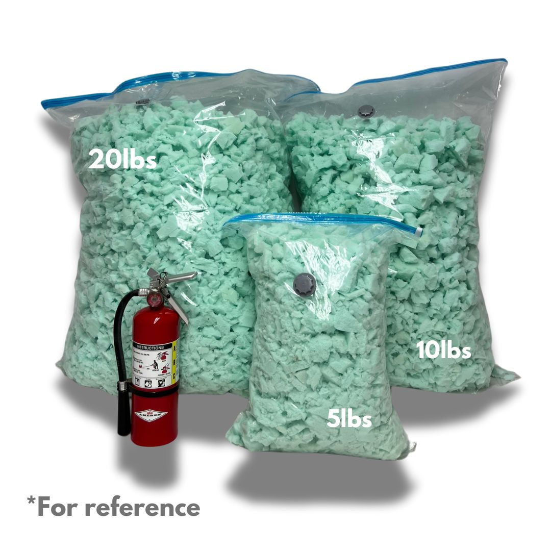 Shredded Memory Foam - Craft Foam - Replacement Fill for Pillows, Bean Bags, Chairs, Dog Beds, Stuffed Animals, and Crafts, 10lbs