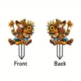 thumbnail image 6 of Fall Garden Decorations Scarecrow Garden Stake with Pumpkins, Apples and Corn, Colorful Yard Decor for Lawn, Porch, Flower Bed, Patio and Thanksgiving Display, 6 of 7