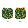 thumbnail image 4 of Disketp Pineapples with Palm Leaves Print Women's Shorts Workout Shorts for Athletic Gym Running Shorts with Phone Pockets XX-Large, 4 of 8