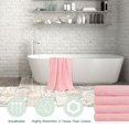 thumbnail image 5 of Unique Bargains 4-Pack 100% Cotton Plush Bath Towels 27"x 54" Pink, 5 of 8