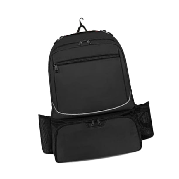 Bolsa de tenis con compartimento ventilado para zapatos, mochila, bolsa de almacenamiento de equipo profesional Negro