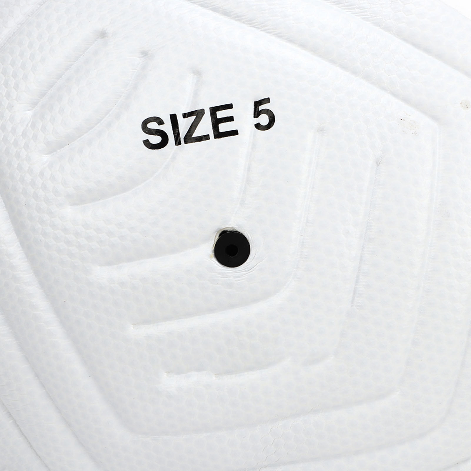 Riousery Standard Size 5 Soccer Ball, High Elasticity PU Leather Match Training Football with Commemorative Rabbit Pattern Design, White (Weight 14.28 oz / 405 g)