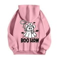 thumbnail image 4 of Mens Hoodies Casual Halloween Ghost Print Pullover Warm Comfortable Long Sleeve Hooded Sweatshirt Fall Winter Streetwear Loose Mens Sweatshirts Pink XXL, 4 of 4