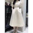 thumbnail image 4 of Robe Veste en Coton pour Femmes à Manches Courtes à Fermeture à la Taille Slim Col Rond Polyvalent, 4 of 10