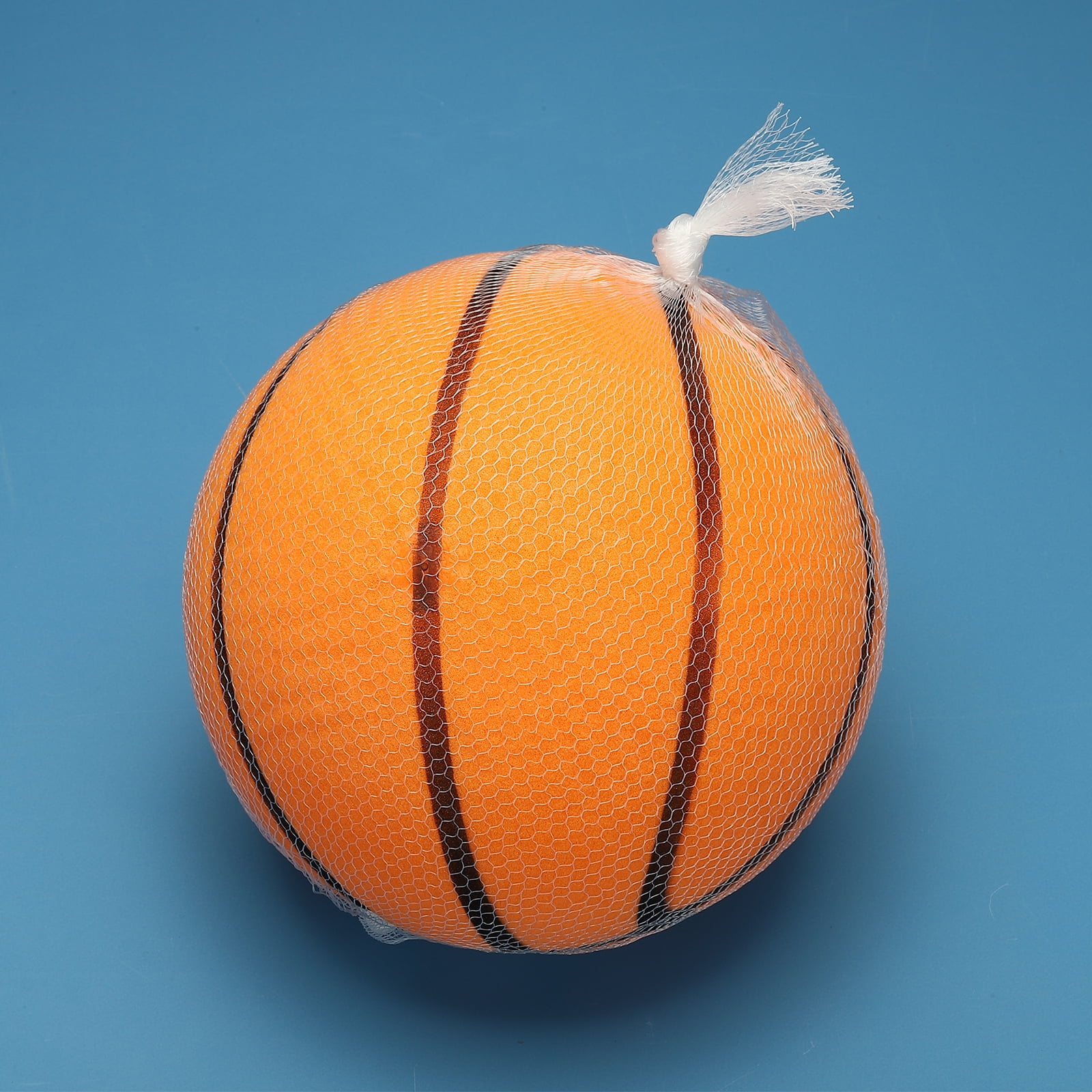 Uxcell Silent Basketball 9.5" No Noise High-Density Foam Dribbling Indoor Basketball with Net Bag forIndoor Sport Orange