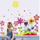 thumbnail image 5 of Coloridas flores sol mariposas pared pegatina decoración arte niños guardería, 1 juego JAMW Sencillez, 5 of 5