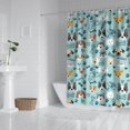 thumbnail image 2 of Cute Akita Dog Beagle Bulldog Rottweiler Dachshund Shower Curtain 84"x72" ,Bathroom Decorative Shower Curtains Set with 12 Hooks,Modern Waterproof Washable Shower Curtain, 2 of 6