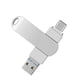 thumbnail image 1 of Aplicable a teléfonos móviles Apple, disco flash USB 256G, USB 3.0 de alta velocidad, computadora, teléfono móvil, unidad flash USB extendida cuatro en uno de 64G, 128 g, 1 of 2
