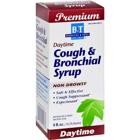 Boericke and Tafel Cough and Bronchitis Syrup - 4 oz Homeopathic Cough and (Best Cold And Cough Medicine For Adults)