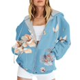 thumbnail image 1 of ICHUANYI Liquidación Mujer Moda Impreso Blusa Manga Larga Tops Sudadera Bolsillos Sudadera Con Capucha ICHUANYI WER2023082204360, 1 of 4