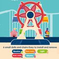 thumbnail image 4 of Kids Rotating Ferris Wheel Set, Electric Rotation Ferris Wheel Toy 6 Chairs Flashing Light  For Daily Play, 4 of 8