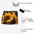 thumbnail image 3 of Honeii Vibrant Sunflower Blooms Print Mens Boxer Briefs Breathable,Boxer Brief for Men, Moisture-Wicking Underwear-XX-Large, 3 of 5