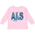 thumbnail image 3 of Inktastic ALS Awareness ribbon Boys or Girls Long Sleeve Toddler T-Shirt, 3 of 5