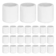thumbnail image 1 of Uxcell 24PCS Bandas de sudor deportivas, muñequeras de algodón absorbentes de sudor para entrenamiento/baloncesto/correr [Blanco, 8cm de ancho], 1 of 7
