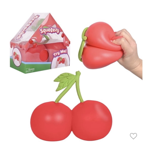 2026 Cherry Squishy, Cherries Squishies Stress Ball Toys, Cute Fruit Squeeze Ball,Cherry Slow Rising Fidget Party Favor for Birthday Gifts