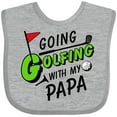 thumbnail image 3 of Inktastic Going Golfing with My Papa Kids Golf Boys or Girls Baby Bib, 3 of 4