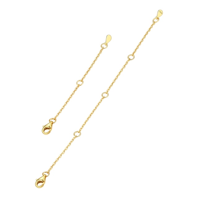 Extensor de plata esterlina PROSTEEL 2 piezas chapado en oro 4 pulgadas