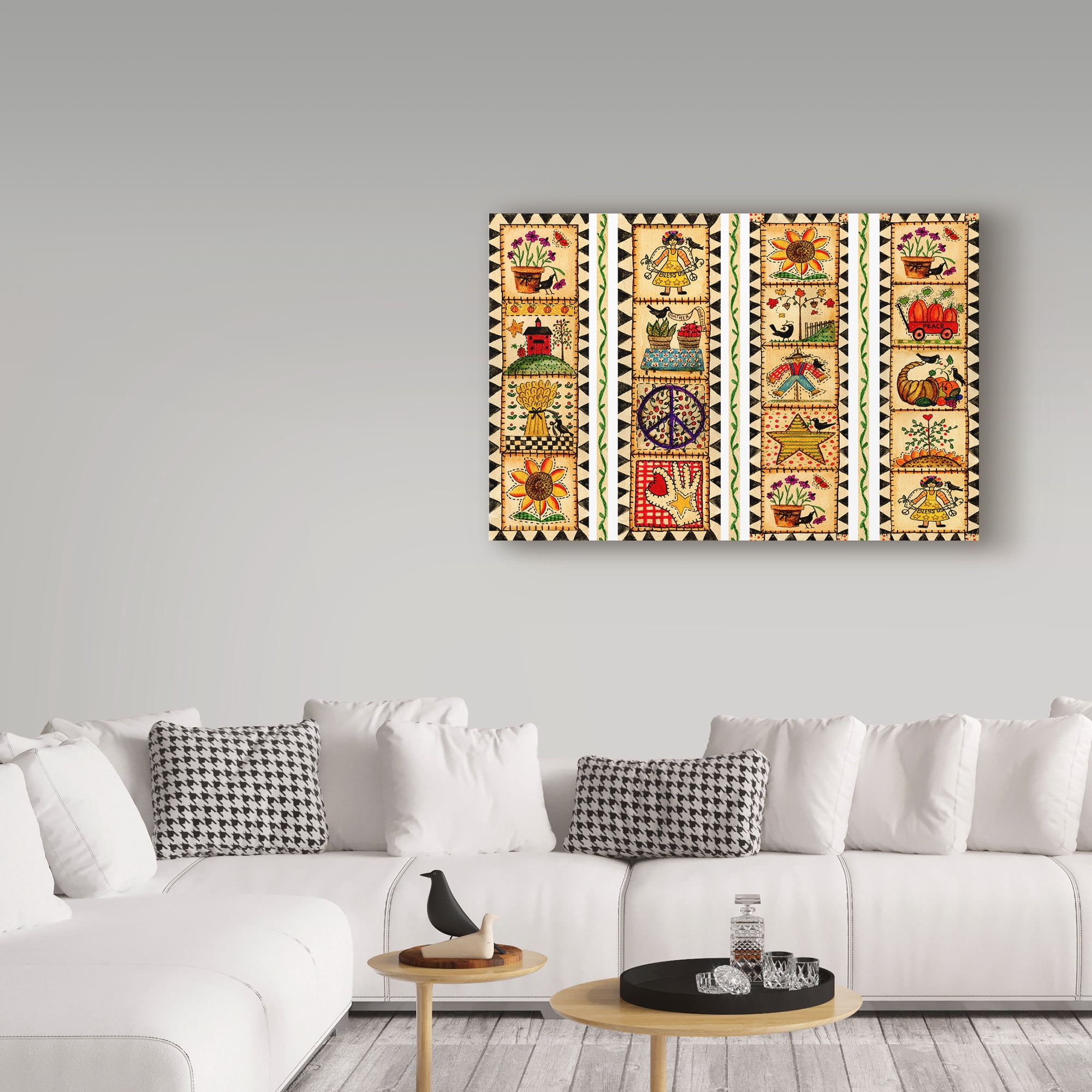 Trademark Fine Art 'Gather Together Stripe' Canvas Art by Cheryl Bartley