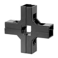 thumbnail image 1 of Conector de abrazadera para tubo cuadrado de 1" x 1" Instale fácilmente aleación de aluminio resistente Forma de, 1 of 8