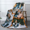thumbnail image 6 of Custom Blanket Personalized Throw Blanket with Photo College Soft Flannel Blanket Customized Souvenirs Gifts, Design Rainbow blanket for personalized gifts-30X40", 6 of 6