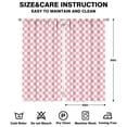 thumbnail image 2 of Set of 2 Checkered Kitchen Curtains 42x84 Inch Short Caf Tier Panels Rod Pocket Semi-Sheer Rustic Decor, 2 of 2