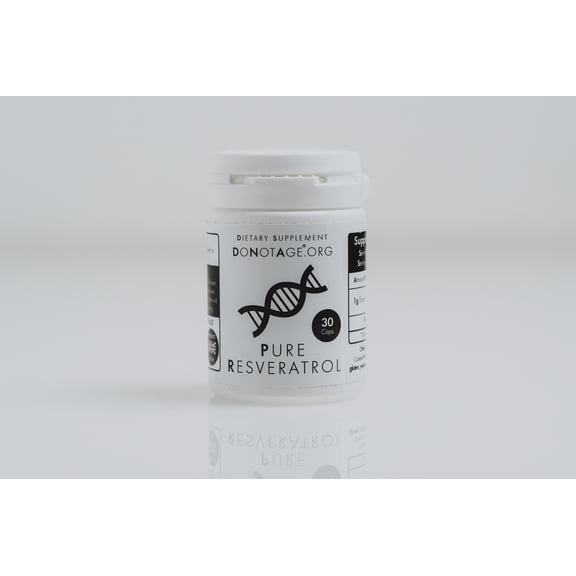 DoNotAge Pure Resveratrol 30 capsules - 500mg - NAD+ - Antioxidant - Anti-Aging Supplement, Vegan