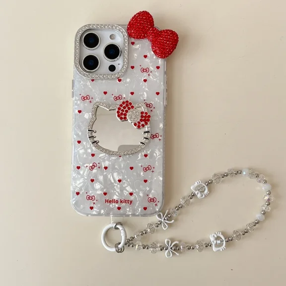 Cute Cartoon Sanrio Hello Kitty Phone Case For iPhone 16 15 14 13 12 Pro Max Hard Cover Xmas Birthday Gift