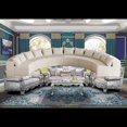 thumbnail image 2 of Plush Corduroy Curved Sectional Sofa with 12 Pillows | Modular Design | No Assembly Required, 2 of 7