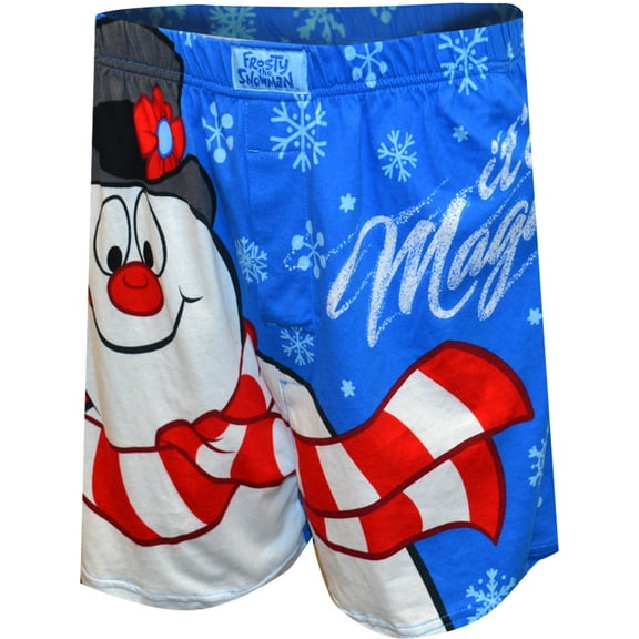 Warner Bros Mens Frosty The Snowman It's Magic Christmas Boxer Shorts (Small)