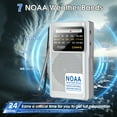 thumbnail image 3 of Greadio NOAA Weather Radio, AM/FM Battery Operated Transistor Portable Radio with Best Reception, 3 of 8