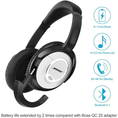 Toelating mini Kneden Compatible Bluetooth Adapter Receiver for Bose quietcomfort 15 Headphone (Black) | Walmart Canada Toelating mini Kneden Compatible Bluetooth Adapter Receiver for Bose quietcomfort 15 Headphone (Black) | Walmart Canada