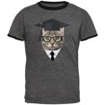 thumbnail image 1 of Graduation Funny Cat Mens Ringer T Shirt, 1 of 1