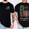 thumbnail image 4 of Retro 250th America Anniversary Shirt, US 250 Years Shirt, We The People Shirt, Vintage Independence Day Tee, 4th July Shirt, 4 of 4