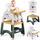 thumbnail image 1 of Trona para bebé 5 en 1, trona convertible para bebés y niños pequeños, juego de sillas y taburetes para niños, asiento elevador para comedor infantil, mesa de aprendizaje para niños, mesa de bloques d, 1 of 8