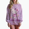 thumbnail image 1 of Sudadera con capucha para mujer, con estampado de HELLO KITTY, manga larga, talla grande, informal, para otoño, y2k, 1 of 1