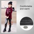 thumbnail image 6 of Huanledash Winter Girls Faux Leather Pants Plush Liner Leggings Kids Skinny Warm Trousers, 6 of 8