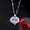 Colorful, variant on New Ocean Heart Necklace for Women - Light Luxury Unique Design with Colorful Heart Pendant, Versatile Elegance