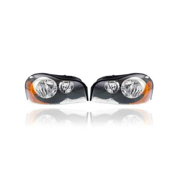 Headlight - Compatible/Replacement for '03-14 Volvo XC90 - Halogen - Pair, Left Driver   Right Passenger Set - 312768104, 312768096