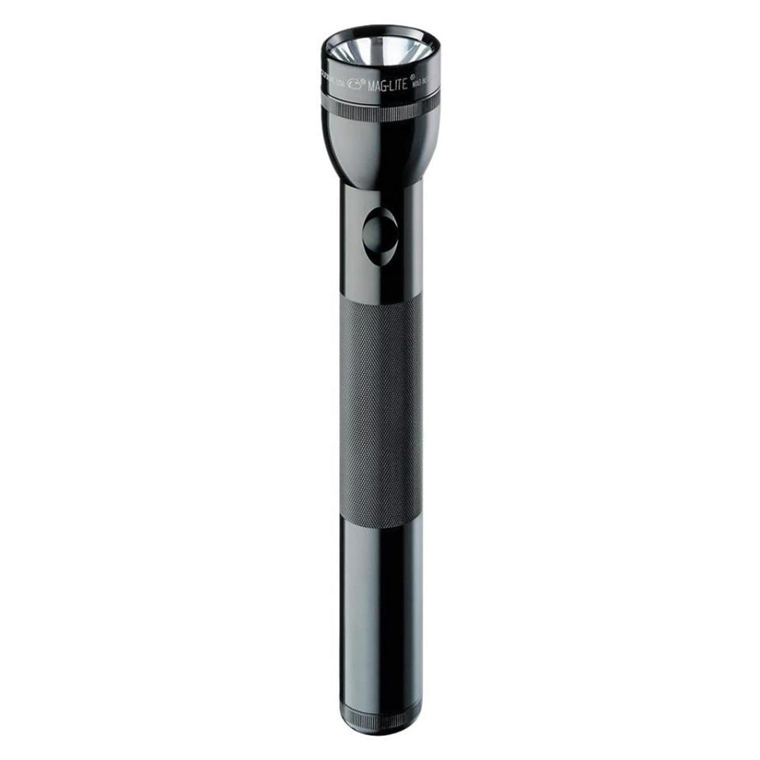 Maglite 4-Cell D Black Aluminum Flashlight with High-Intensity