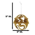 thumbnail image 2 of Anne Stokes Fantasy Royal Seal Golden Medal Dragon Tree Hanging Ornament Decor, 2 of 7