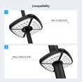 thumbnail image 3 of Rechargeable Parasol Light, 32 Led Parasol Light With 2 Brightness Modes, Adjustable Elastic Clamp For Garden Umbrella, 3 of 5